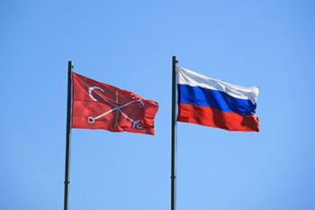 Russian flags